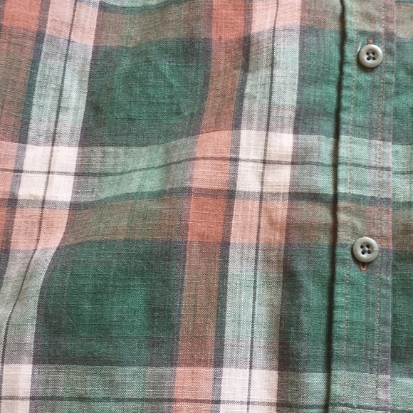 Current/Elliot green plaid button down shirt medium NWT - Picture 7 of 7
